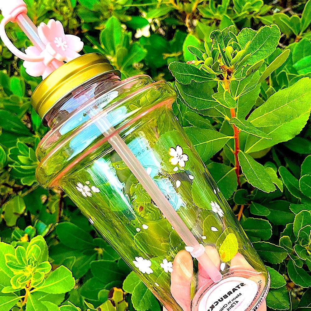 🌸NEW🌸Starbucks China Pink Sakura🌸Flower Tumbler cup 💕w/cherry blossom topper - Picture 6 of 15